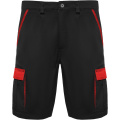Tahoe Arbeitsshorts, 250 g/m2, Schwarz / Rot