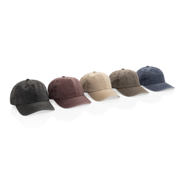 Logotrade Werbeartikel das Foto: BEAU AWARE™ Washed 6-Panel Kappe aus 270gr/m² Baumwolltwill
