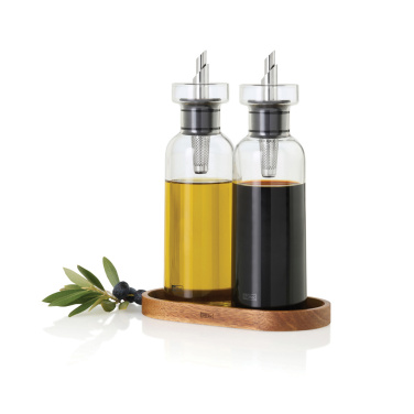 Logotrade Firmengeschenke das Foto: AdHoc Menage AromaPour Öl- und Essigspender-Set 300ml