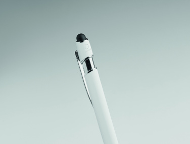 Logotrade Werbegeschenke das Foto: Druckkugelschreiber mit Stylus