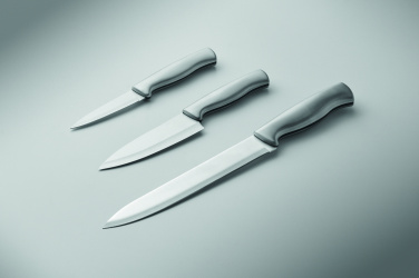 Logotrade Geschäftsgeschenke das Foto: Messer-Set Edelstahl 3-tlg.