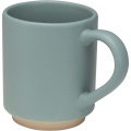 Camilla – stapelbarer Keramikbecher, 180 ml, mit matter Oberfläche, Riffblau