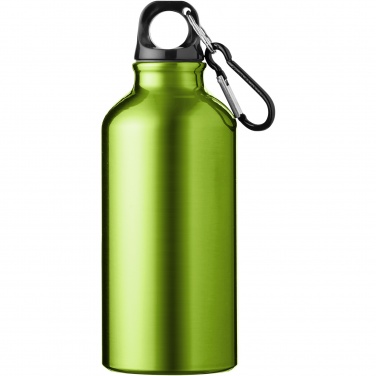 Logotrade promotional merchandise picture of: Oregon 400 ml aluminium water bottle with carabiner