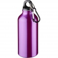 Oregon 400 ml aluminium water bottle with carabiner, Purple