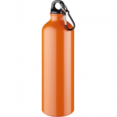 Logo trade advertising products picture of: Oregon 770 ml aluminium water bottle with carabiner