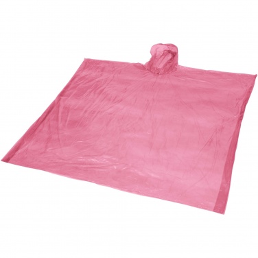 Logo trade promotional giveaways image of: Ziva disposable rain poncho with storage pouch