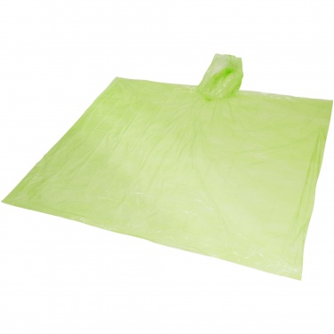 Logo trade promotional giveaway photo of: Ziva disposable rain poncho with storage pouch