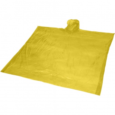 Logo trade business gifts image of: Ziva disposable rain poncho with storage pouch