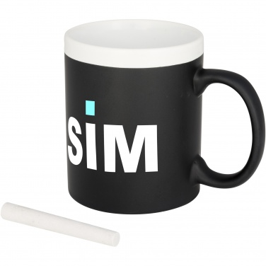 Logo trade advertising products image of: Chalk-write 330 ml ceramic mug