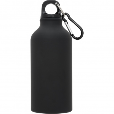 Logotrade promotional merchandise picture of: Oregon 400 ml matte water bottle with carabiner