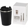 Leak-proof copper vacuum insulated tumbler Thor, 360 ml, Solid black