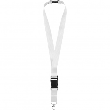 Logo trade business gifts image of: Yogi lanyard detachable buckle break-away closure