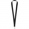 Impey lanyard with convenient hook, Solid black