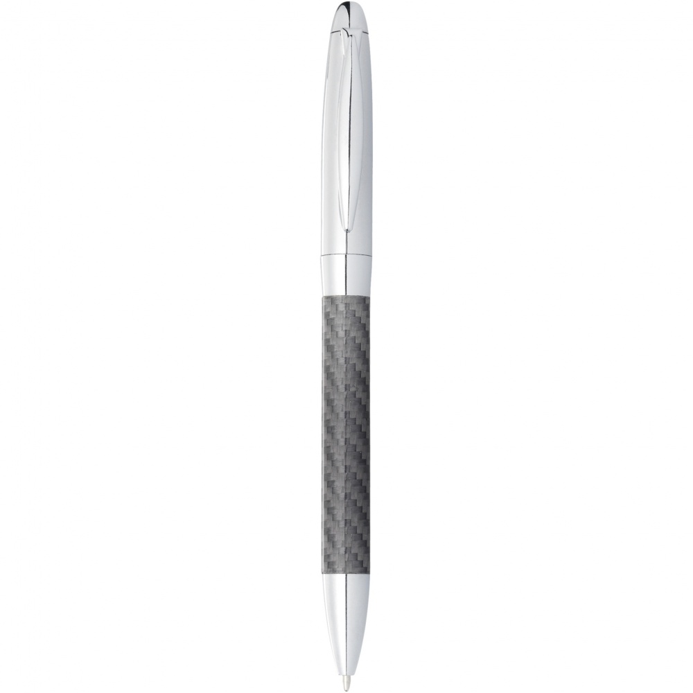 Logo trade advertising products image of: Winona ballpoint pen with carbon fibre details