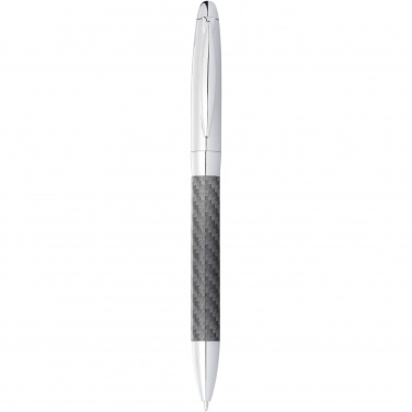 Logo trade business gifts image of: Winona ballpoint pen with carbon fibre details