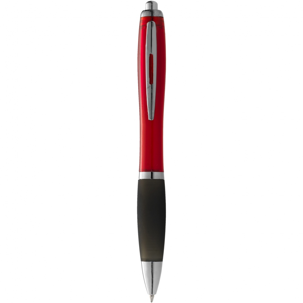 Logotrade advertising product picture of: Nash ballpoint pen coloured barrel and black grip