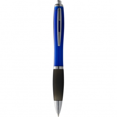 Logo trade promotional item photo of: Nash ballpoint pen coloured barrel and black grip