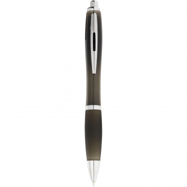 Logo trade promotional merchandise image of: Nash ballpoint pen coloured barrel and black grip