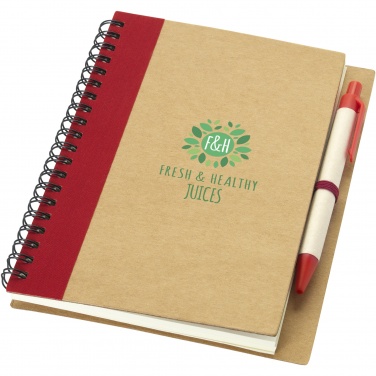 Logotrade promotional items photo of: Priestly recycled notebook with pen