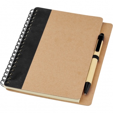 Logo trade promotional giveaways image of: Priestly recycled notebook with pen