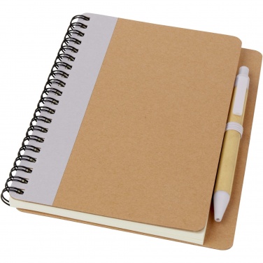 Logo trade advertising product photo of: Priestly recycled notebook with pen