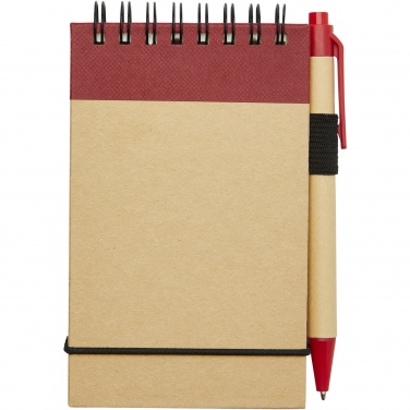 Logo trade advertising product photo of: Zuse A7 recycled jotter notepad with pen