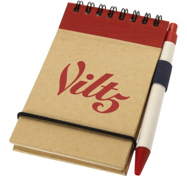 Logotrade promotional merchandise photo of: Zuse A7 recycled jotter notepad with pen