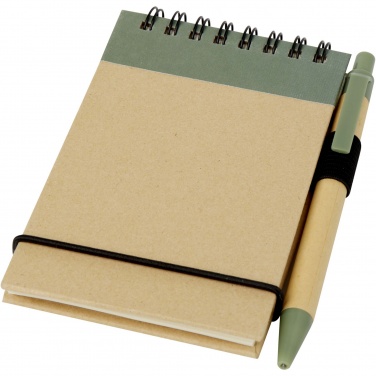 Logo trade promotional gift photo of: Zuse A7 recycled jotter notepad with pen