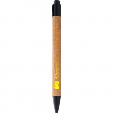 Logo trade business gifts image of: Borneo bamboo ballpoint pen