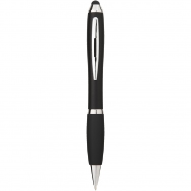 Logotrade promotional merchandise photo of: Nash coloured stylus ballpoint pen with black grip