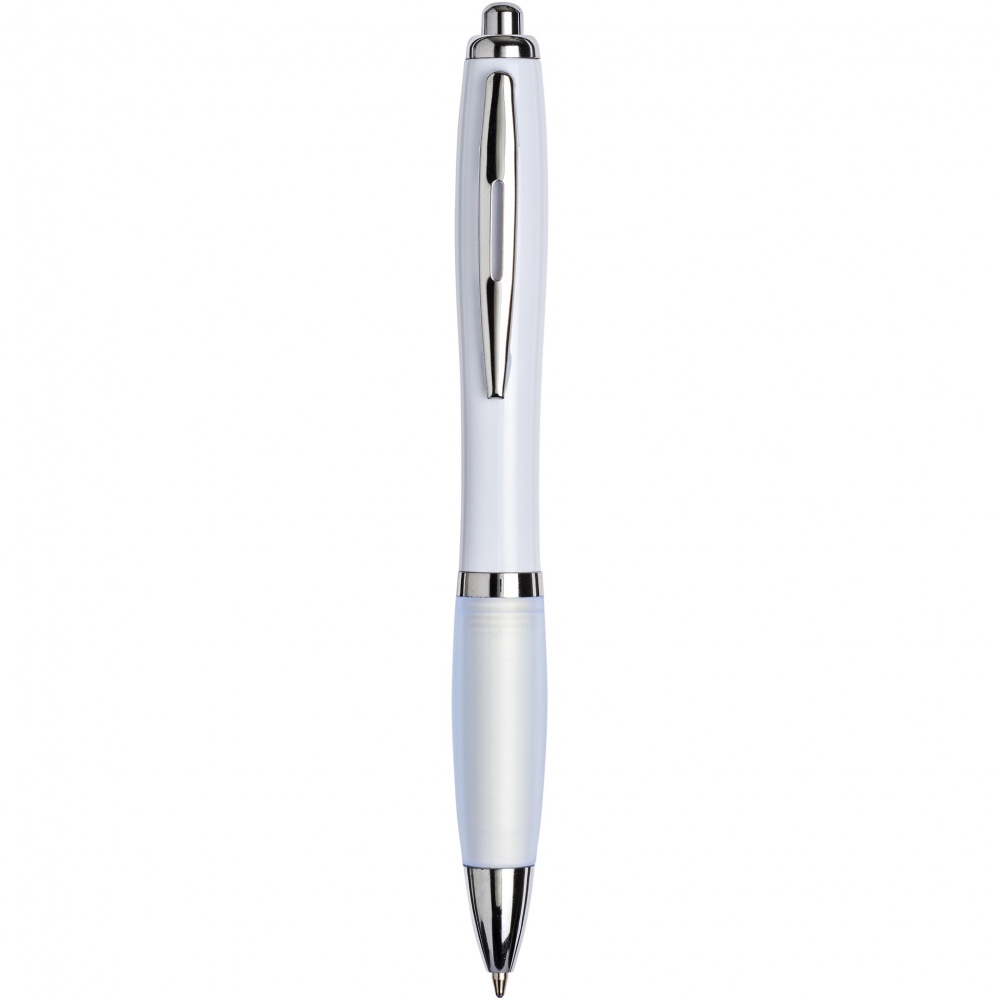 Logotrade promotional item image of: Nash ballpoint pen with coloured barrel and grip