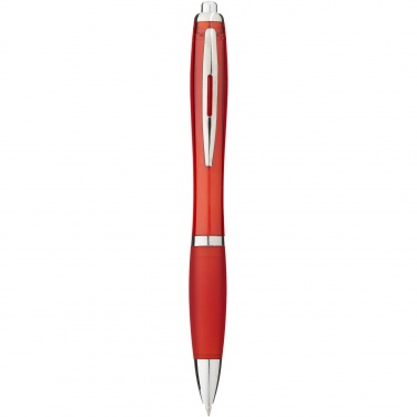 Logotrade promotional item image of: Nash ballpoint pen with coloured barrel and grip