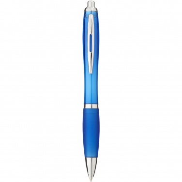 Logotrade promotional products photo of: Nash ballpoint pen with coloured barrel and grip