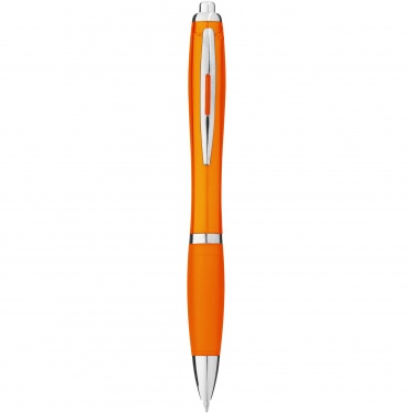 Logo trade promotional item photo of: Nash ballpoint pen with coloured barrel and grip