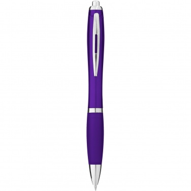 Logo trade promotional products picture of: Nash ballpoint pen with coloured barrel and grip