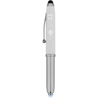 Logo trade corporate gifts image of: Xenon stylus ballpoint pen with LED light