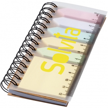 Logotrade corporate gift image of: Spinner spiral notebook with coloured sticky notes