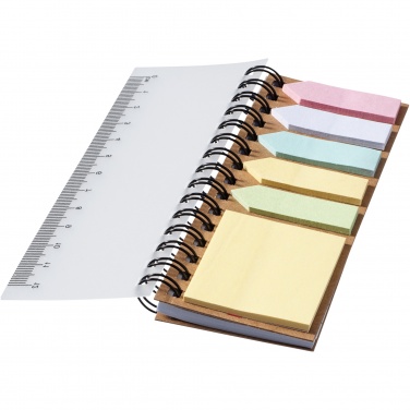 Logotrade promotional gift image of: Spinner spiral notebook with coloured sticky notes