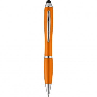 Logotrade promotional gift image of: Nash stylus ballpoint pen with coloured grip