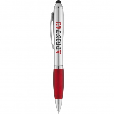 Logotrade corporate gift image of: Nash stylus ballpoint with coloured grip