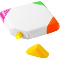 Trafalgar square-shaped 4-colour highlighter, White