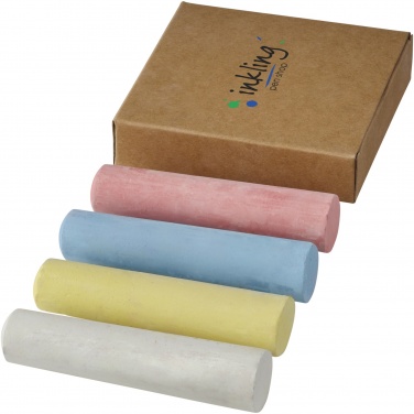 Logo trade advertising products picture of: Screech 4-piece chalk set