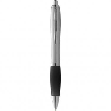 Logotrade promotional giveaways photo of: Nash ballpoint pen silver barrel and coloured grip