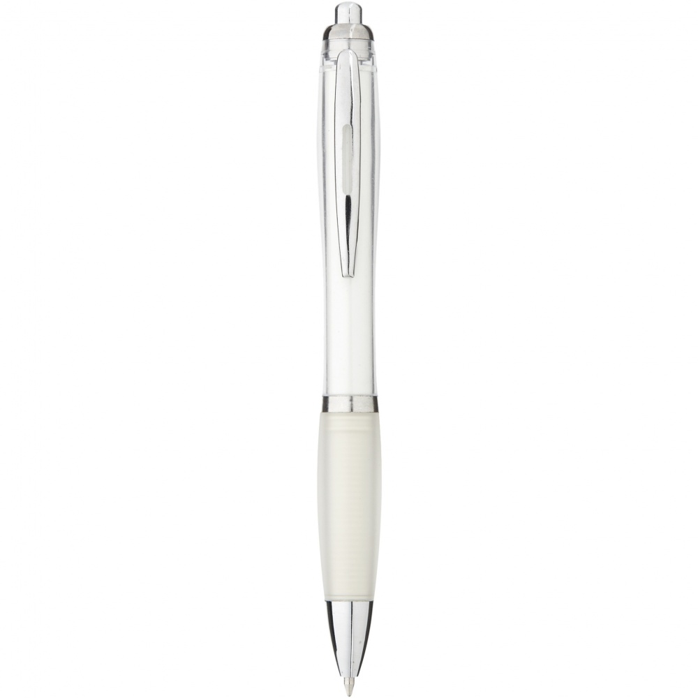 Logo trade promotional product photo of: Nash ballpoint pen coloured barrel and grip