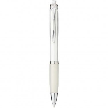 Logo trade promotional products picture of: Nash ballpoint pen coloured barrel and grip