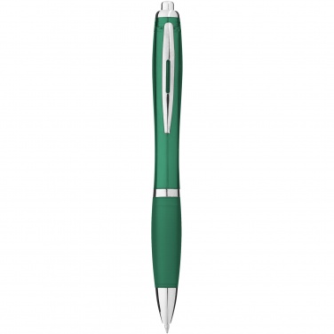 Logo trade promotional merchandise photo of: Nash ballpoint pen coloured barrel and grip