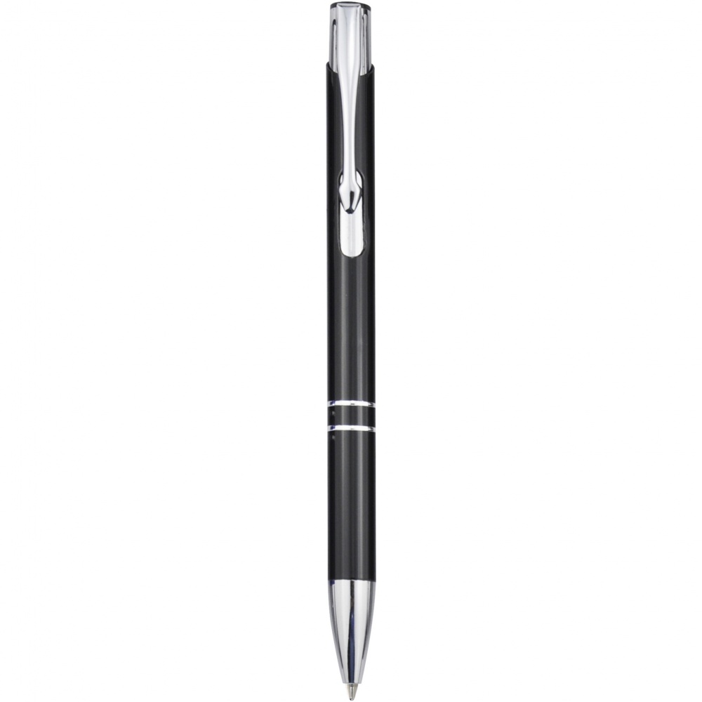 Logotrade corporate gift image of: Moneta aluminium click ballpoint pen (blue ink)