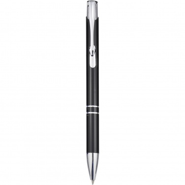 Logo trade advertising products picture of: Moneta aluminium click ballpoint pen (blue ink)