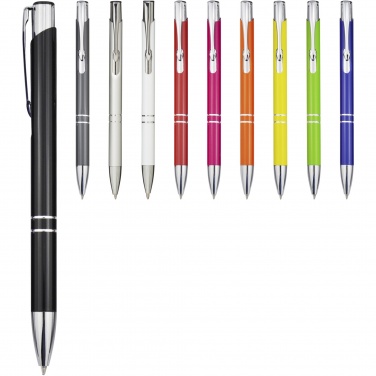 Logotrade business gift image of: Moneta aluminium click ballpoint pen