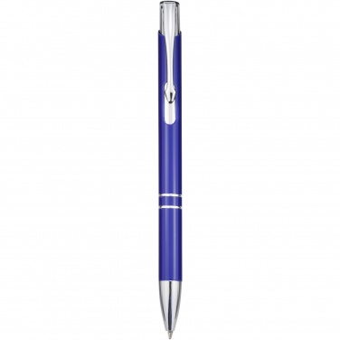 Logo trade promotional products image of: Moneta aluminium click ballpoint pen